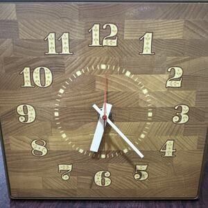 Vintage MCM General Electric Model 2176 Kitchen Wall Clockwork Retro WORKS